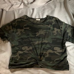 Camo crop top
